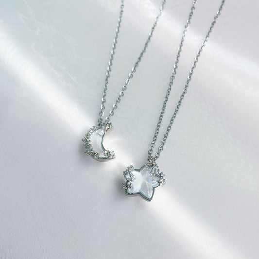 Star & Moon Ombre Necklace