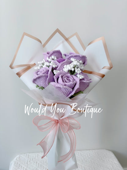Purple Rose Bouquet