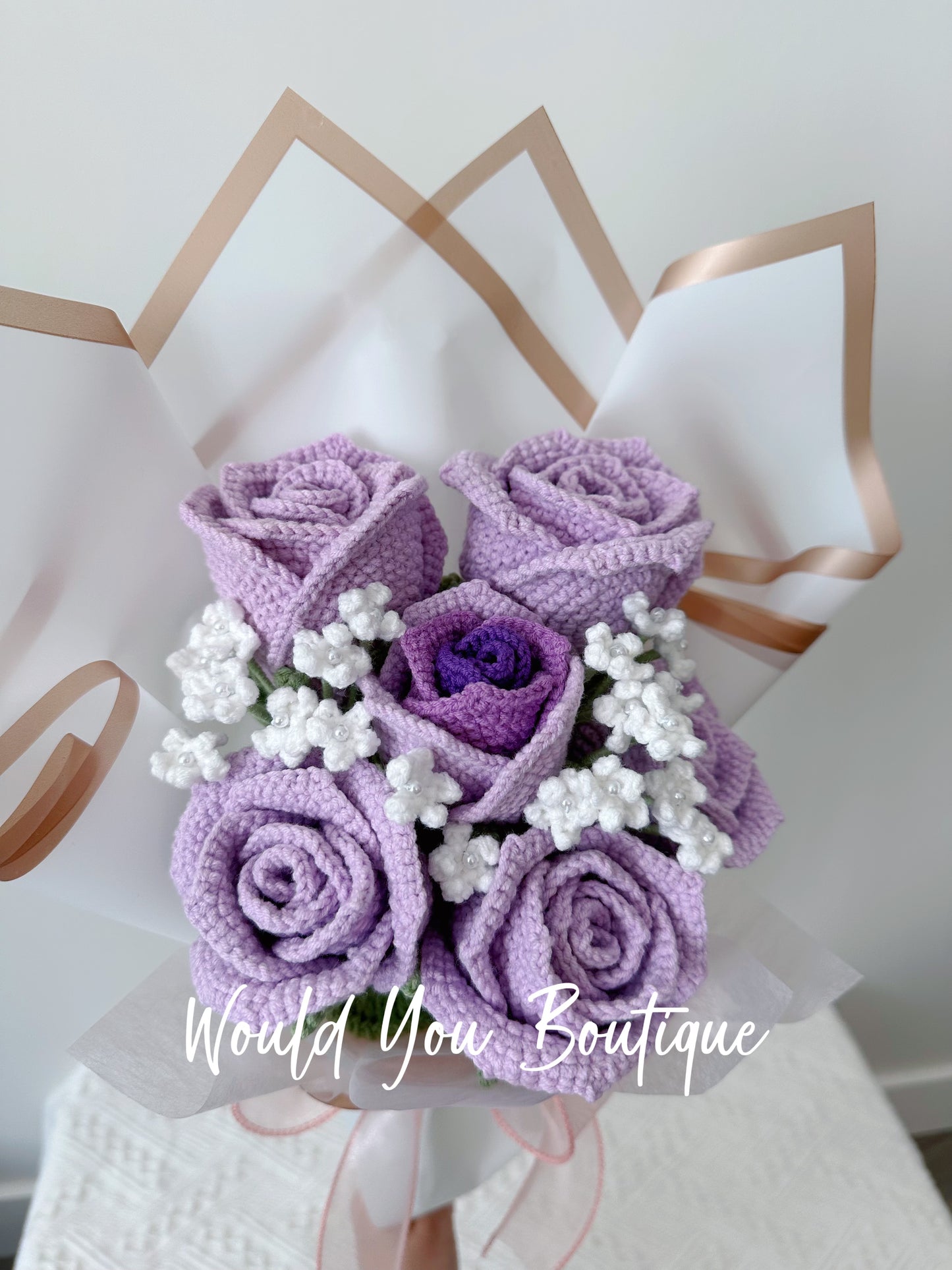 Purple Rose Bouquet