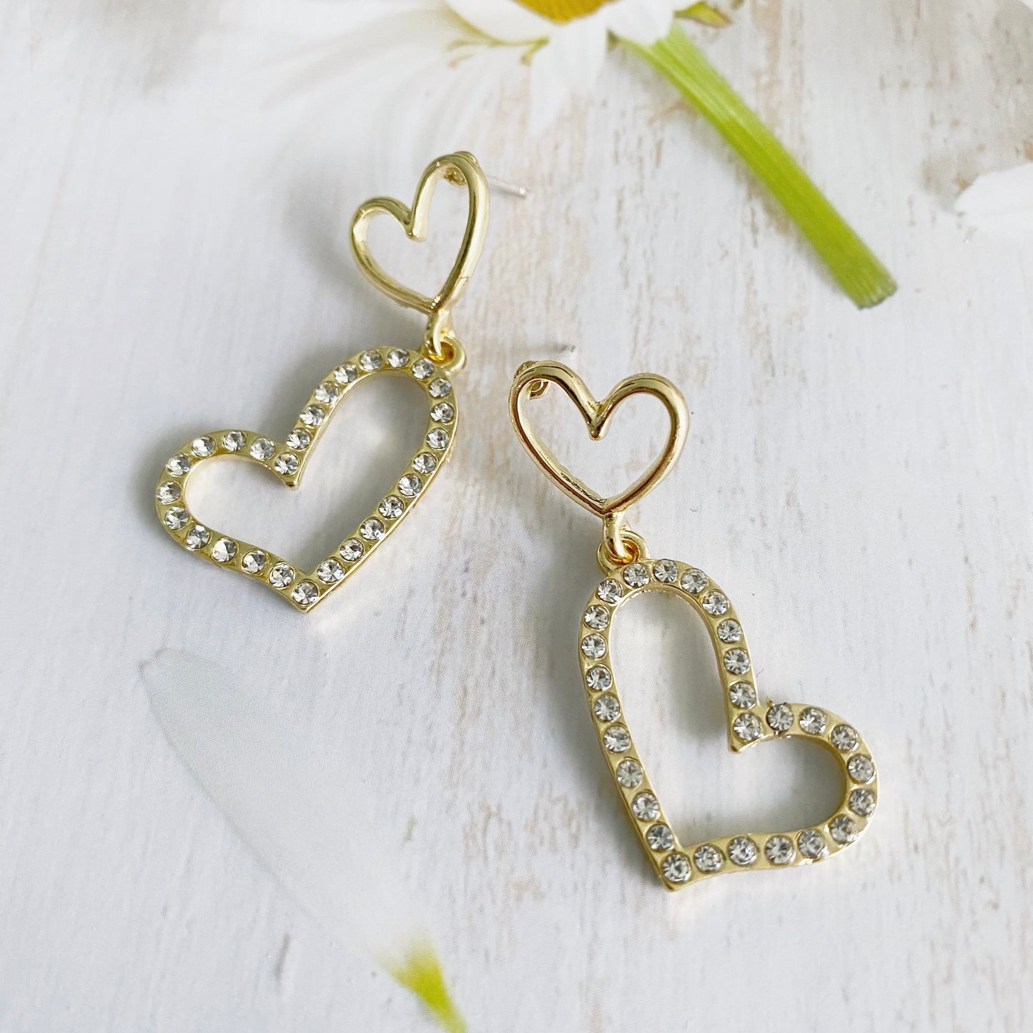 Double Heart Earrings