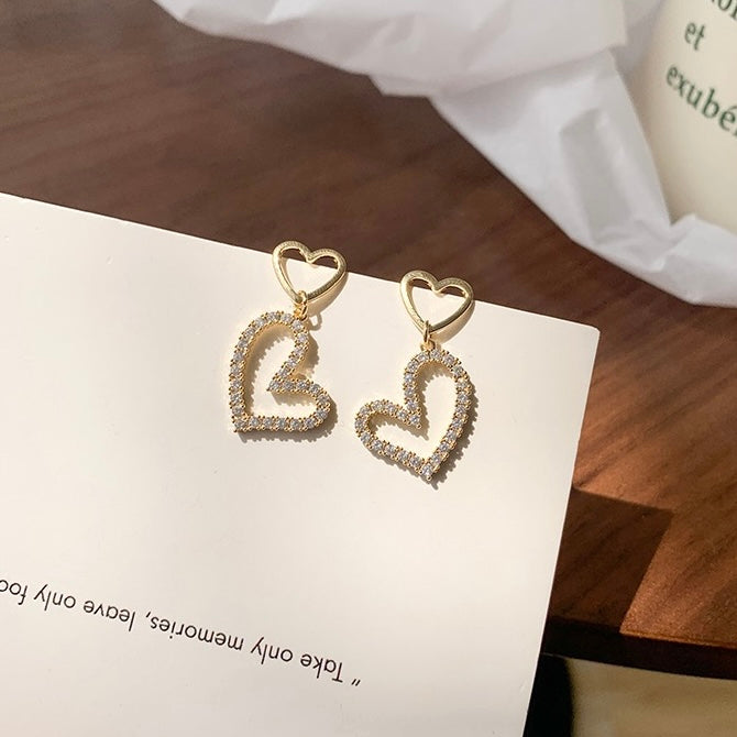 Double Heart Earrings