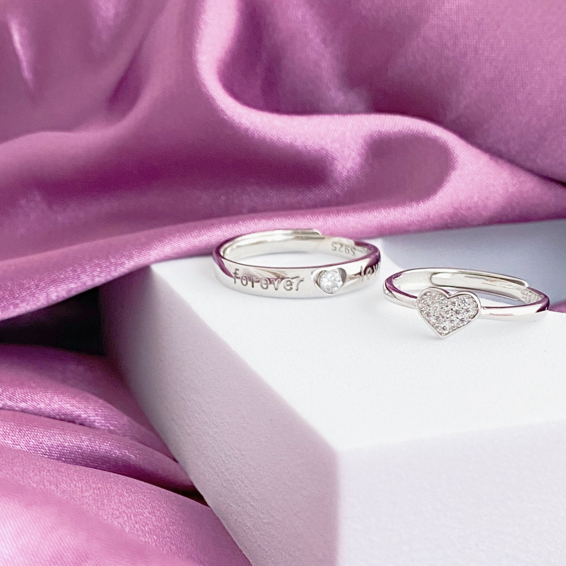 Forever love couple on sale rings